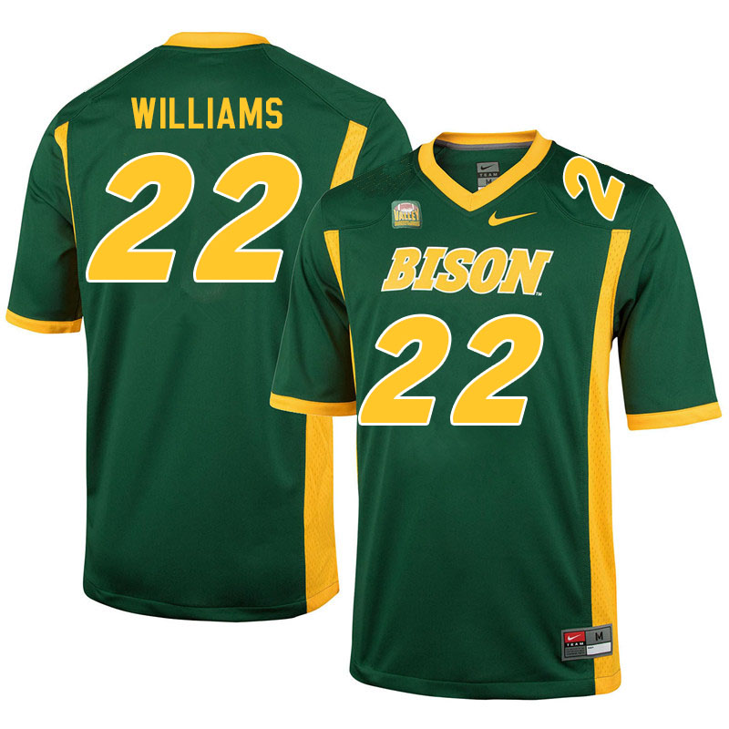 Men #22 TaMerik Williams North Dakota State Bison College Football Jerseys Sale-Green